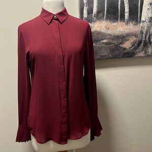 Loft Burgundy blouse